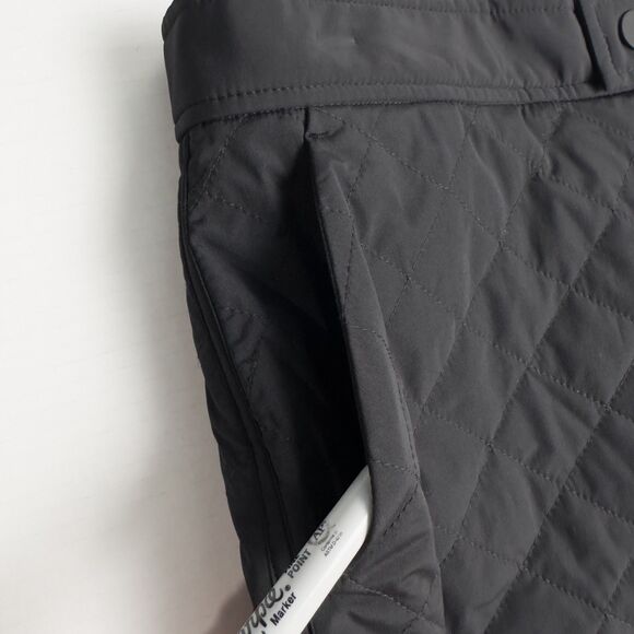 Athleta Toasty Buns Insulated Skirt Womens 8 Black Quilted Full Zip 511138 - Picture 10 of 13